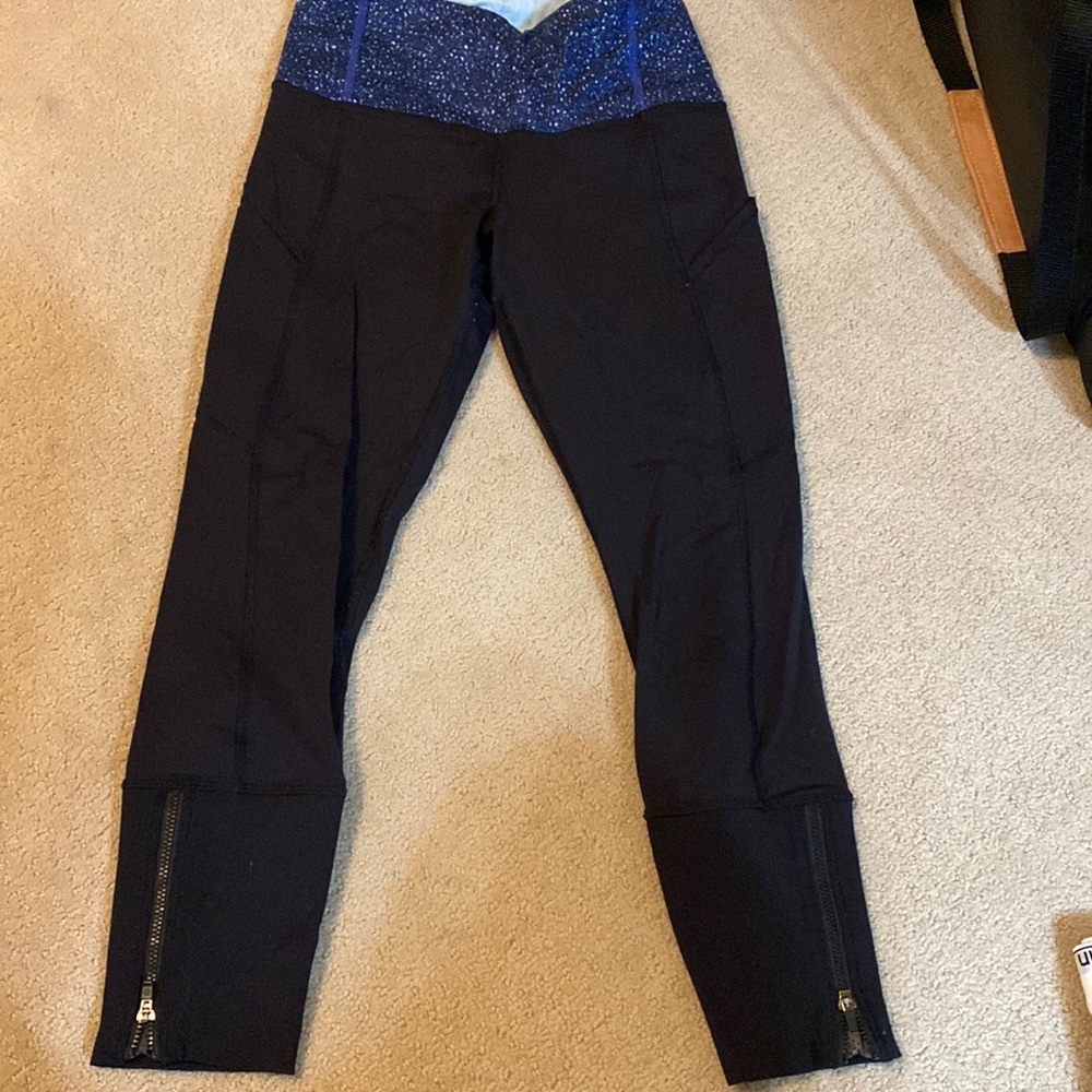 Lululemon leggigns 25" with zippers